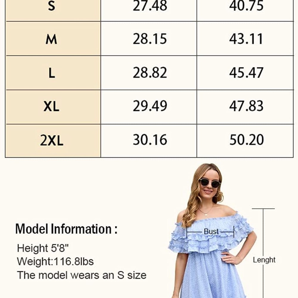 2XL flounce Off the Shoulder dress - Picture 3 of 8
